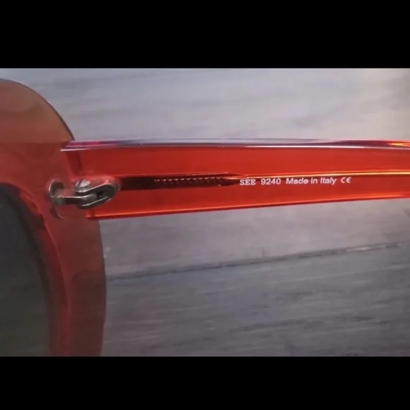 SEE Eyewear ITALY Orange Sunglasses 9240 - Picture 7 of 8